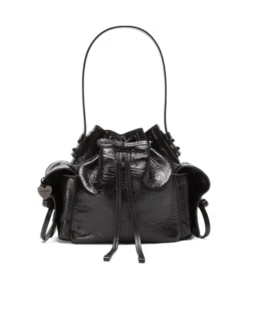Acne Studios Multipocket Shoulder Bag In Black