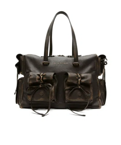Acne Studios Multipocket Shoulder Bag In Black