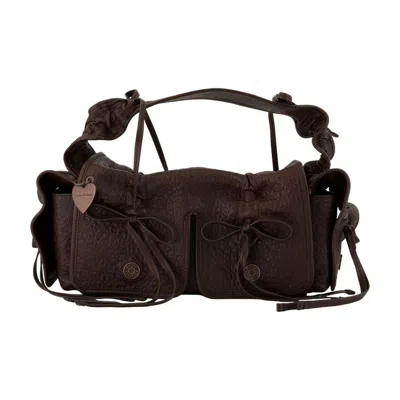 Acne Studios Multipocket Shoulder Bag In Brown