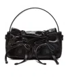 Acne Studios Bow-detail Leather Tote Bag In Black