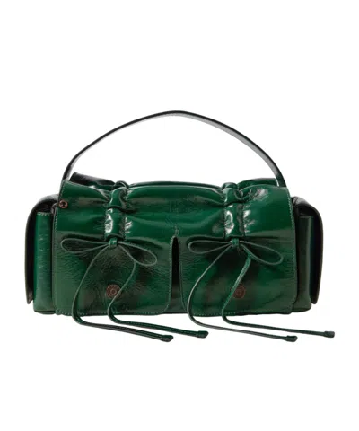Acne Studios Multipocket Tote Bag In Green