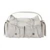 Acne Studios Multipocket Micro Vintage Hand Bag In White