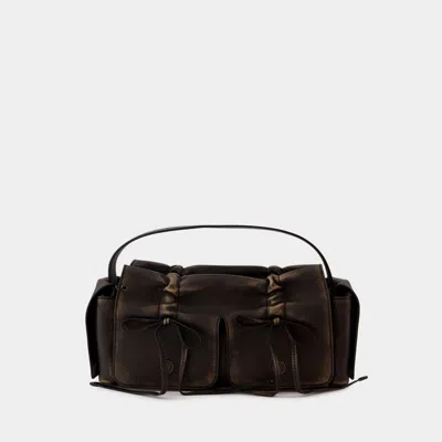 Acne Studios Multipocket Vintage Shoulder Bag In Brown