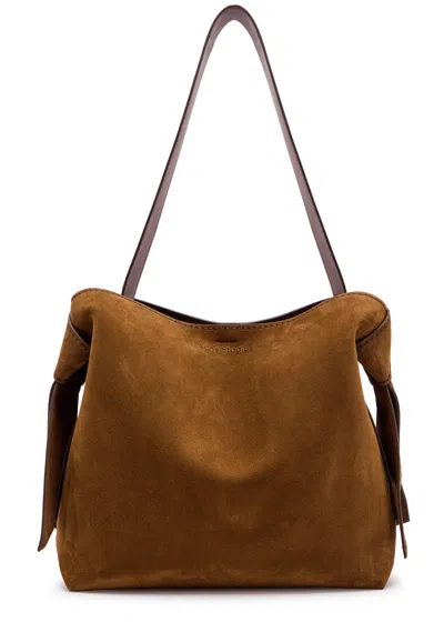 Acne Studios Musabi Suede Tote Bag In Brown
