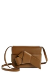Acne Studios Mini Musubi Crossbody Bag In Camel_brown