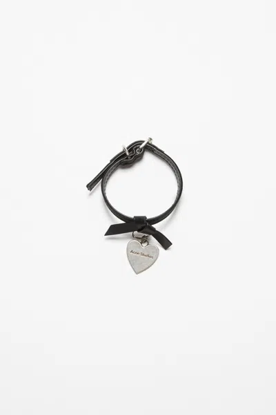 Acne Studios Musubi Charm Bracelet In Black