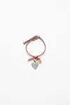 Acne Studios Musubi Charm Bracelet In Salmon Pink