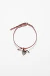 Acne Studios Musubi Charm Necklace In Salmon Pink