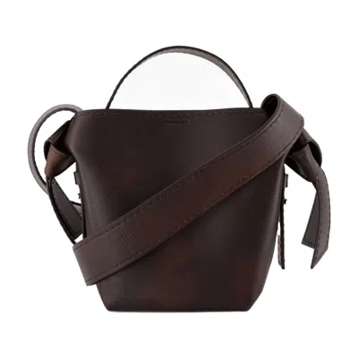Acne Studios Musubi Crossbody Bag In Brown