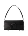 Acne Studios Musubi Elongated Hobo Bag -  - Leather - Black In Black