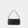 Acne Studios Musubi Elongated Hobo Bag -  - Leather - Dark Brown In Brown