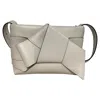 Acne Studios Musubi Knot-embellished Shoulder Bag In White Leather In White