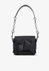 Acne Studios Musubi Leather Shoulder Bag In Black