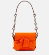 Acne Studios Musubi Leather Shoulder Bag In Bright Orange