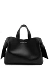 Acne Studios Musubi Leather Tote In Black
