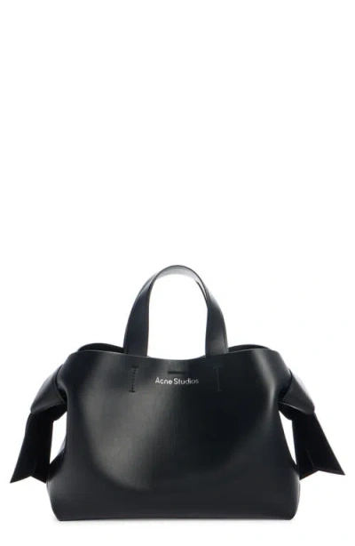 Acne Studios Musubi Leather Tote In Black
