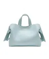 Acne Studios Musubi Leather Tote In Blue