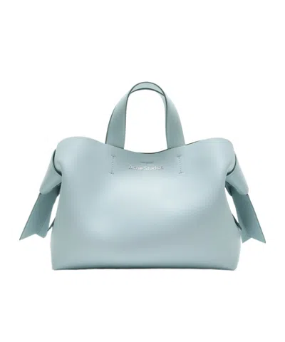 Acne Studios Musubi Leather Tote In Blue
