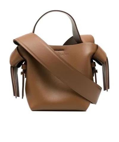 Acne Studios Musubi Micro Bag In Brown