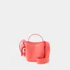 Acne Studios Sac À Bandoulière Musubi Micro -  - Cuir - Rose Électrique In Pink