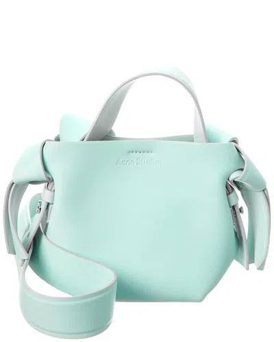 Acne Studios Musubi Micro Leather Tote In Green