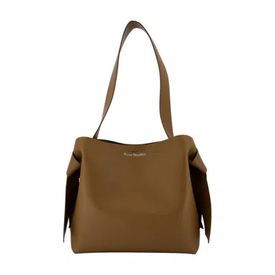Acne Studios Musubi Midi New R Shoulder Bag In Brown