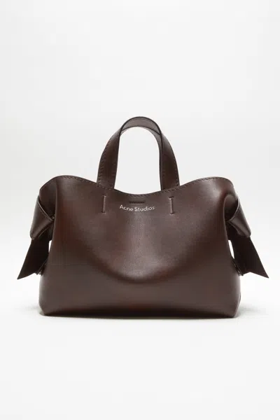 Acne Studios Musubi Midi Tote In Dark Brown