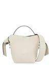 Acne Studios Musubi Mini Knotted Leather Shoulder Bag In White
