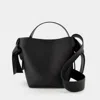 Acne Studios Musubi Logo Embossed Micro Tote Bag In Black