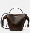 Acne Studios Musubi Mini Leather Shoulder Bag In Brown