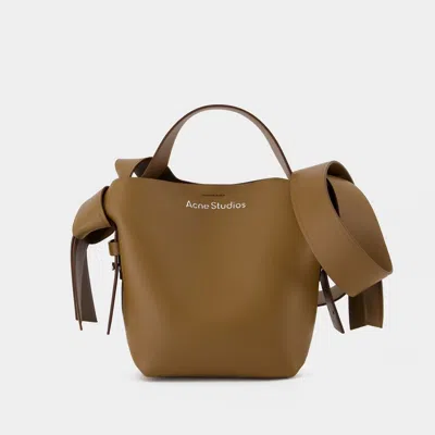 Acne Studios Musubi Mini Shoulder Bag In Brown