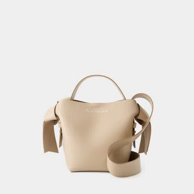 Acne Studios Musubi Mini Shoulder Bag In Cgz Taupe Beige