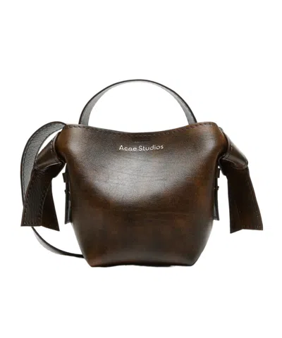 Acne Studios Musubi Mini Shoulder Bag In Black