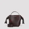 Acne Studios Mini Musubi Leather Top Handle Bag In Brown
