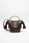 Acne Studios Musubi Mini Bag In Dark Brown