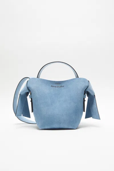 Acne Studios Musubi Mini Shoulder Bag In Light Blue