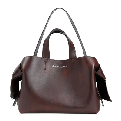 Acne Studios Musubi New Aged R Shopper Bag In Red