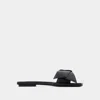 Acne Studios Bow-detailing Leather Slides In Black