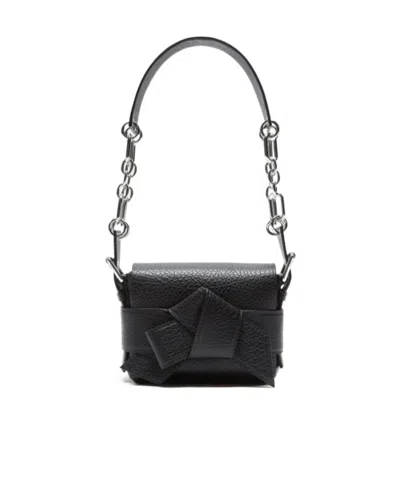 Acne Studios Musubi Shoulder Bag With Adjustable In Black