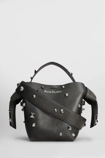 Acne Studios Musubi Shoulder Bag In Brown Leather