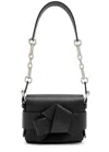 Acne Studios Musubi Leather Shoulder Bag In Black