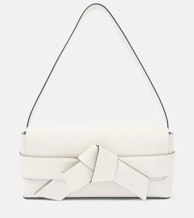 Acne Studios Musubi Small Leather Shoulder Bag In White