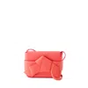 ACNE STUDIOS MUSUBI WALLET ON CHAIN - LEATHER - ELECTRIC PINK