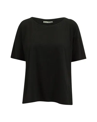 Acne Studios Nairobi C Base Tee In Black Cotton
