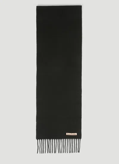 Acne Studios Narrow Scarf In Black