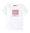 Acne Studios Nash Face Cotton Jersey T-shirt In White