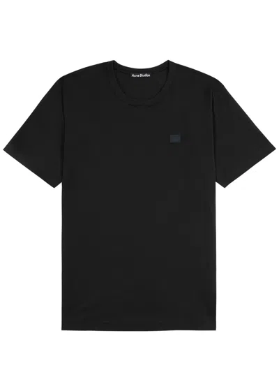 Acne Studios Nash Logo Cotton T-shirt In Black