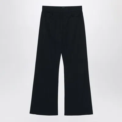 ACNE STUDIOS NAVY BLUE PINSTRIPE TROUSERS