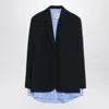 Acne Studios Layered Suit Jacket In Blue