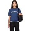 Acne Studios Navy Graphic T-shirt In Blue